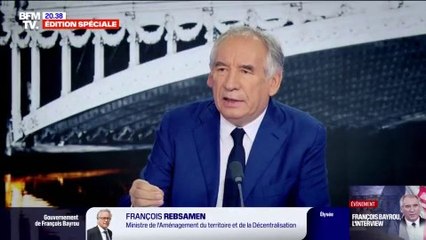 Suivez en direct l'interview de François Bayrou, invité exceptionnel de BFMTV après l'annonce de son gouvernement