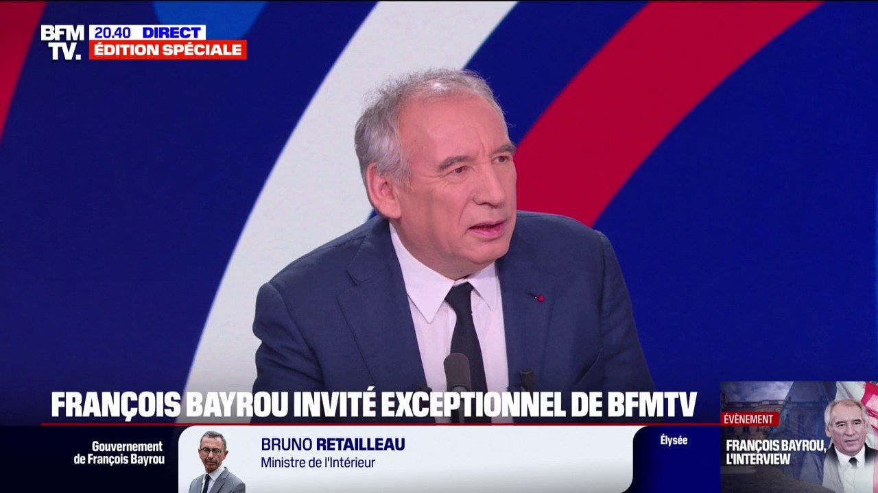 "Le premier défi du pays c'est l'éducation", estime François Bayrou