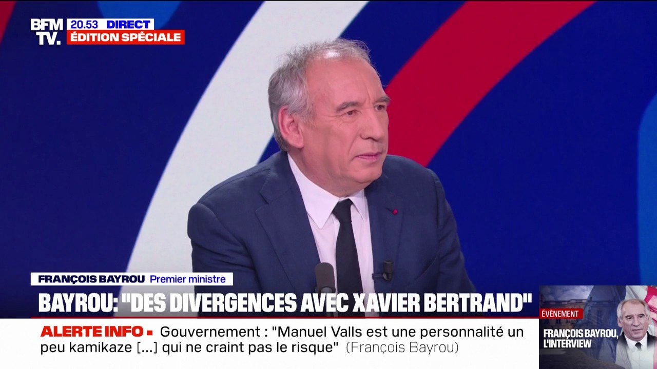 François Bayrou à propos des électeurs du RN et de LFI: "Je ne considère pas qu'ils sont extérieurs au peuple français"