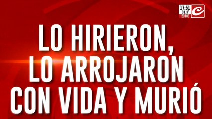 Operativo en el Riachuelo: lo hirieron, lo arrojaron con vida y murió
