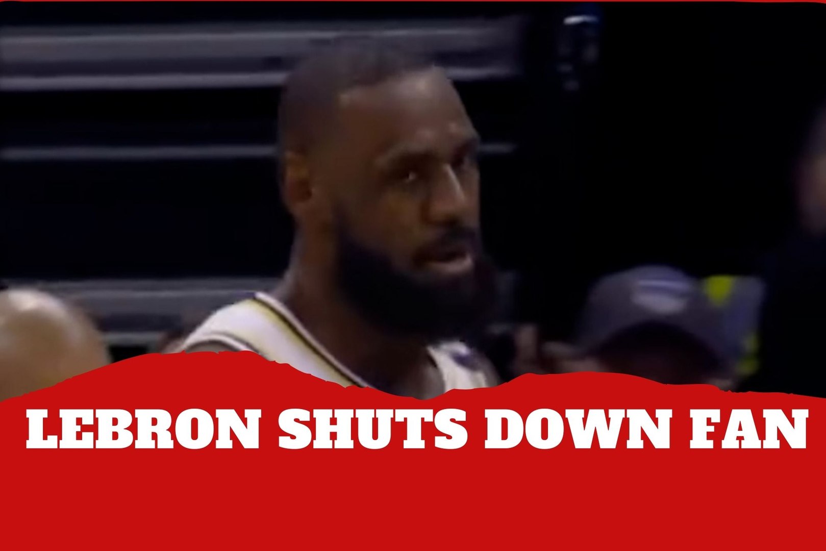 LeBron James shuts down taunting fan