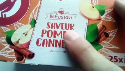 AUCHAN Infusion pomme cannelle 25 sachets 45g