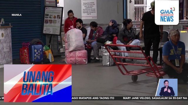 Mga biyahero, nagpalipas ng magdamag sa pantalan para hindi ma-late sa kanilang biyahe | Unang Balita