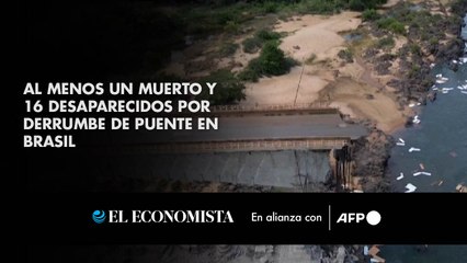 Al menos un muerto y 16 desaparecidos por derrumbe de puente en Brasil