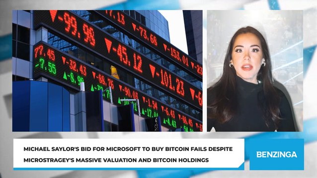 Michael Saylor's Bid For Microsoft To Buy Bitcoin Fails Despite MicroStragey's Massive Valuation And Bitcoin Holdings