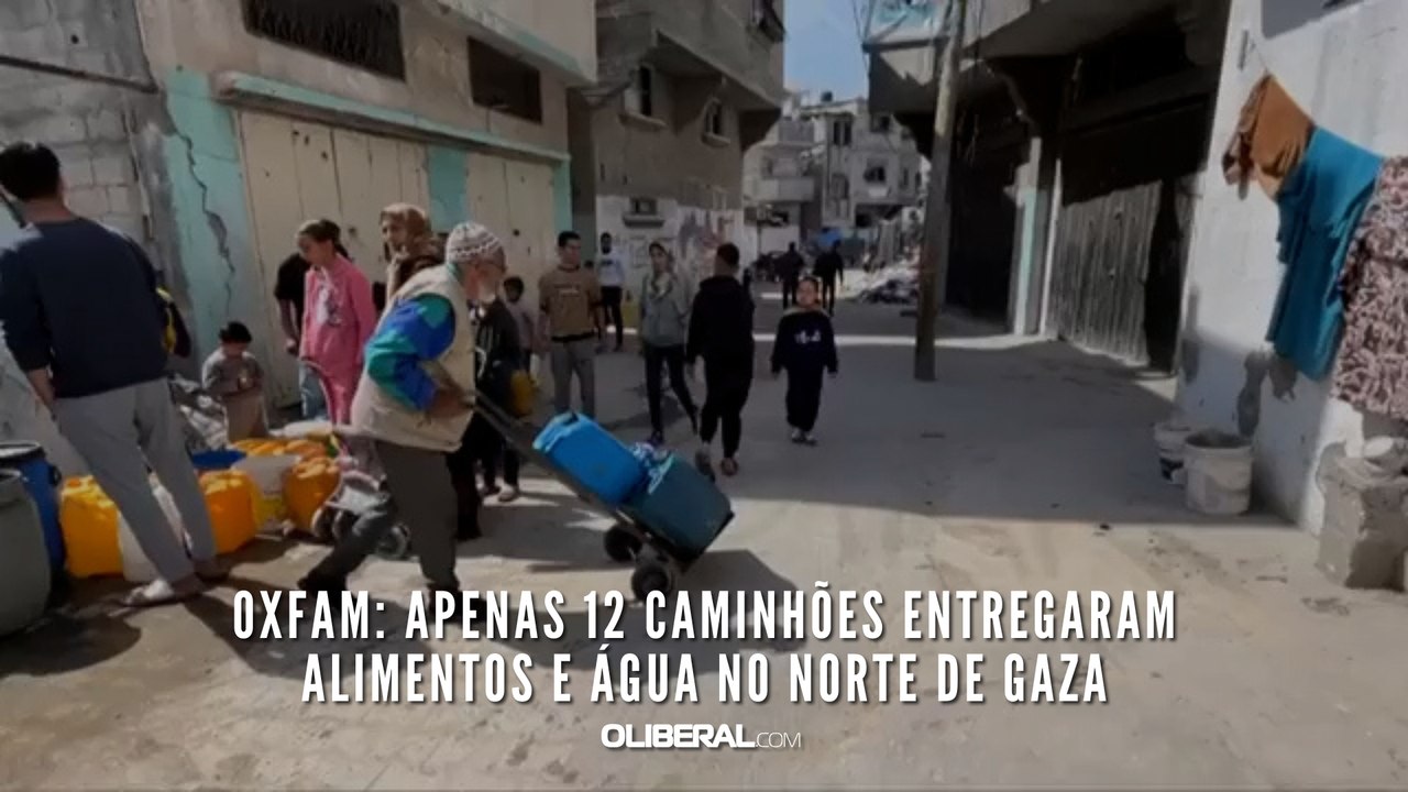Oxfam: apenas 12 caminhões entregaram alimentos e água no norte de Gaza