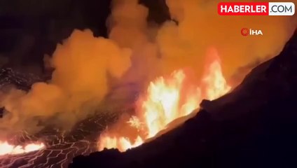 Kilauea Yanardağı'nda Patlama: Lavlar 80 Metre Yüksekliğe Ulaştı