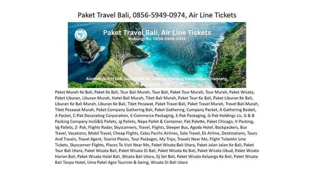 Paket Travel Bali, 0856-5949-0974, Air Line Tickets