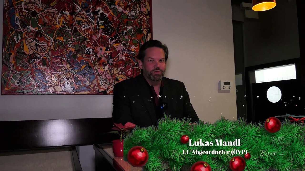 Weihnachtswünsche EU Abgeordneter Lukas Mandl