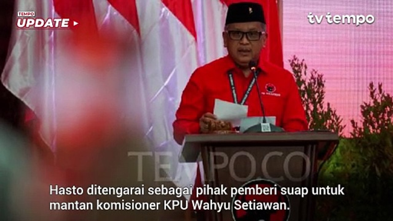 Hasto Jadi Tersangka Suap di KPK, Pimpinan: Sabar