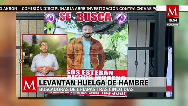 Madres Buscadoras de Chiapas levantan huelga de hambre después de 5 días