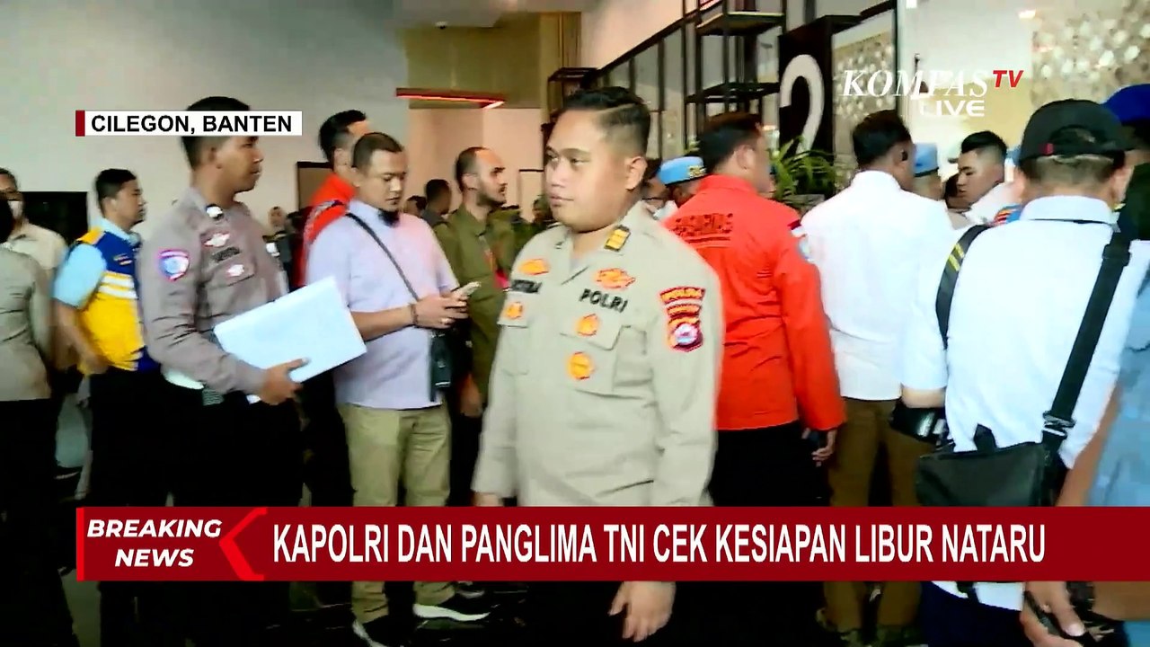 Bahasan Rapat Kapolri, Panglima TNI & Sejumlah Menteri Cek Kesiapan Nataru di Pelabuhan Merak Banten