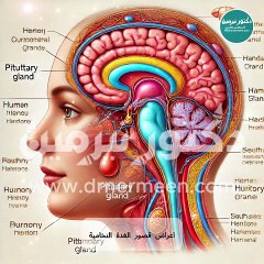 أعراض قصور الغدة النخامية #اعراض #عرض #غدة #غده #النخاميه #النخامية #قصور #الغدة_النخامية