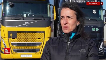 İstanbul'da bir kadın 14 yıllık mesleğini bıraktı, tır şoförü oldu