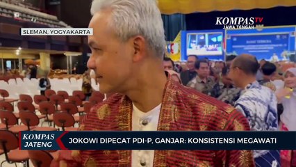 Jokowi Dipecat PDI-P, Ganjar: Konsistensi Megawati