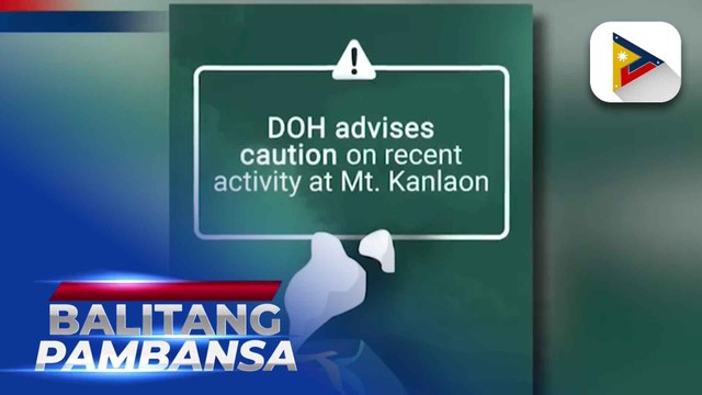 DOH-NIR-CHD, pinaalalahanan ang publiko na magdoble-ingat sa abo mula sa Bulkang Kanlaon