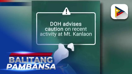 DOH-NIR-CHD, pinaalalahanan ang publiko na magdoble-ingat sa abo mula sa Bulkang Kanlaon