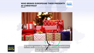 Who brings Europeans their Christmas presents?