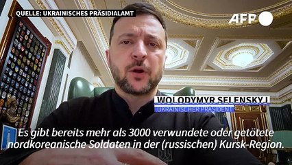 Selenskyj: 3000 Nordkoreaner wurden Opfer in Ukraine-Krieg
