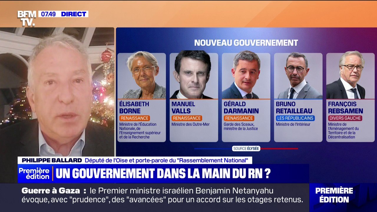Gouvernement Bayrou: Philippe Ballard affirme qu'il n'y aura pas "de censure a priori"