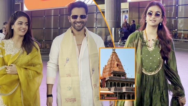 Baby John: Varun Dhawan-Wamiqa Gabbi Return From Their Spiritual To MAHAKAL | Keerthy Suresh