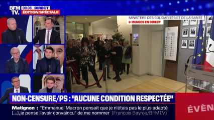 Censure du PS? Martin Garagnon (Renaissance) demande "d'arrêter de faire des castings tous les deux mois, parce que ça lasse tout le monde"