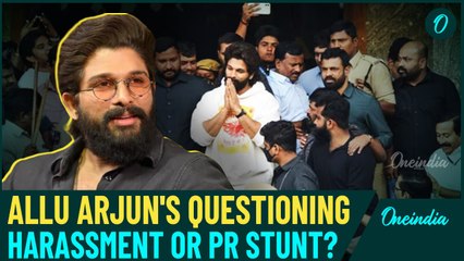 Allu Arjun's Questioning Divides Opinions: Harassment, Law, Truth or A PR Move for Pushpa 2