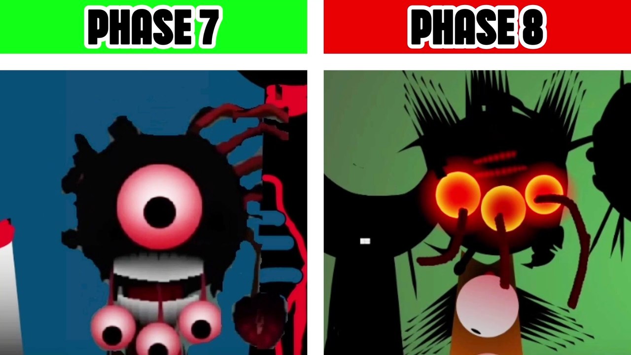 Phase 7 VS Phase 8 In Incredibox Sprunki Mix