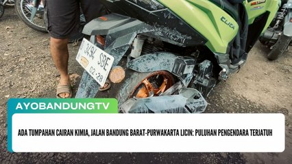 Ada Tumpahan Cairan Kimia, Jalan Bandung Barat-Purwakarta Licin: Puluhan Pengendara Terjatuh