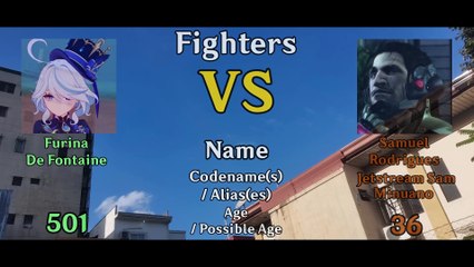 Furina VS Jetstream Sam (MMD MGR Genshin)