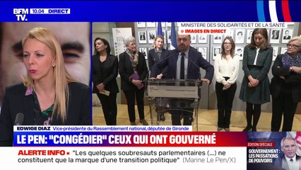 Edwige Diaz (RN): "La censure est entre les mains de ce gouvernement"