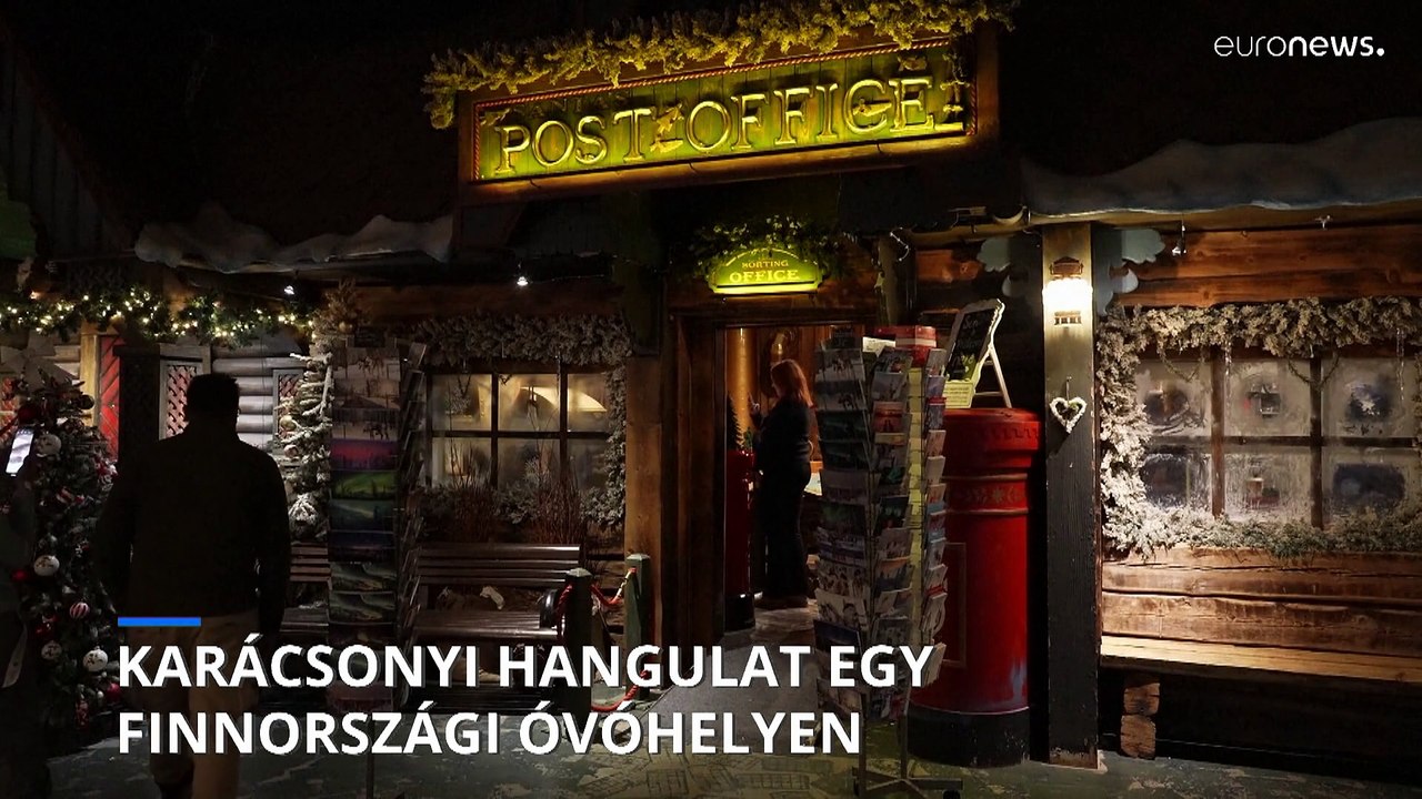 Karácsonyi hangulat egy finnországi óvóhelyen