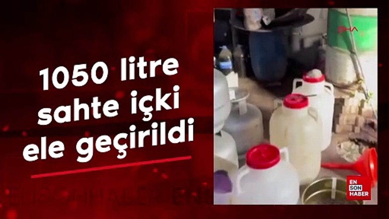 Adana'da imalathaneye çevirdiği evinde 1050 litre sahte içki ele geçirildi