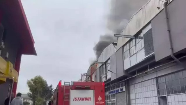 Bahçelievler’de sanayi sitesinde iş yeri yangını