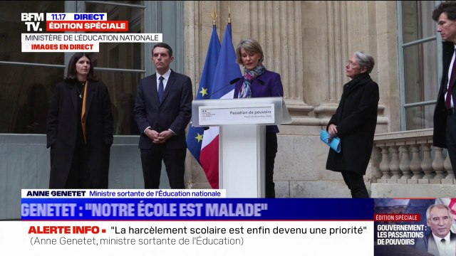 Passation au ministère de l'Éducation: Élisabeth Borne estime que l'Assemblée nationale est plus éclatée que jamais