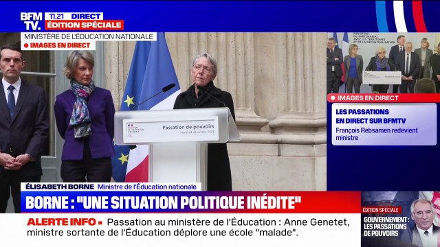 Élisabeth Borne au ministère de l'Éducation national: Notre démocratie est fragile et doit être défendue