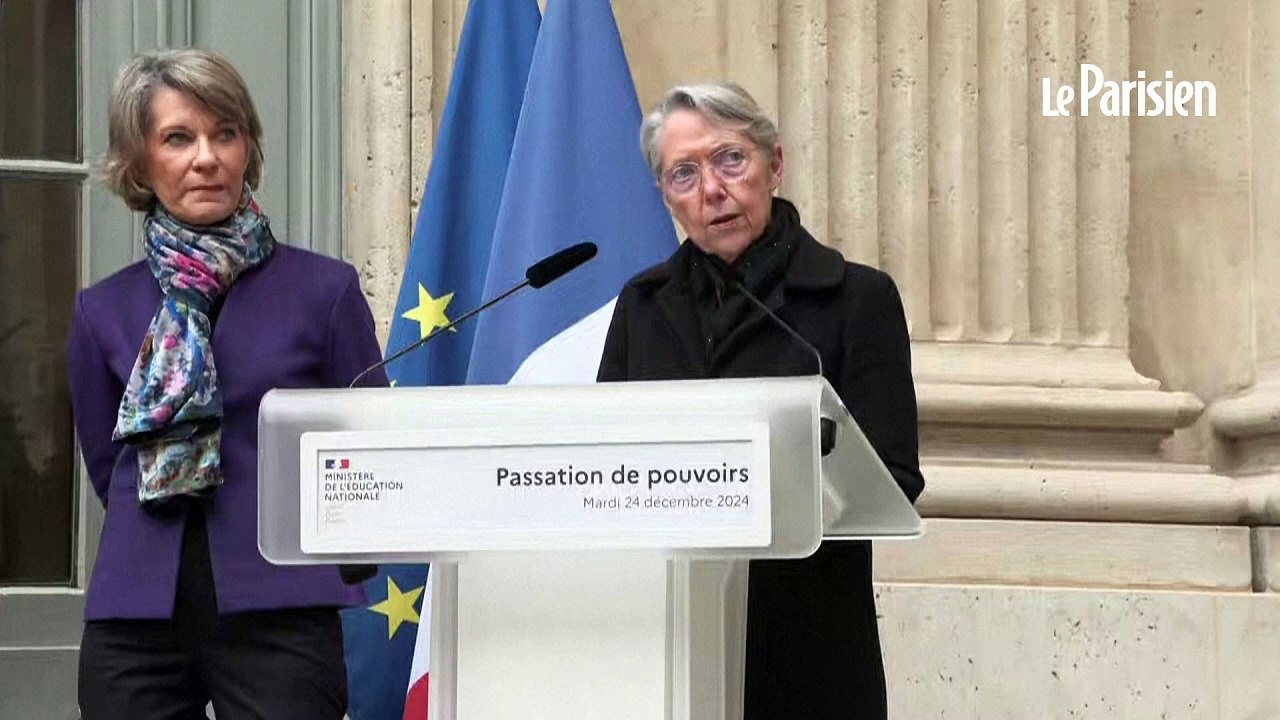 "Une nouvelle page s'ouvre" : Elisabeth Borne prend ses fonctions de ministre de l'Education nationale