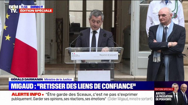 Gérald Darmanin (ministre de la Justice): Je veux contribuer à redonner toute la noblesse , aux différents corps de métier de la justice