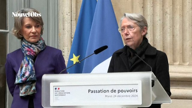 Elisabeth Borne : ses premiers mots comme ministre de l'Education lors de la passation de pouvoir