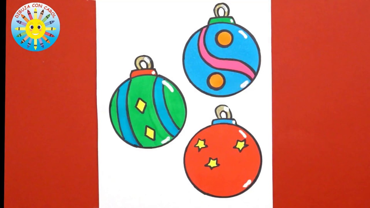 Dibuja una BOLA DE NAVIDAD !!!  Draw CHRISTMAS BALLS !!!