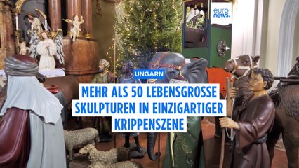 "Damit Jesus kein Frühchen ist": Die Krippe von Pécs wird erst an Heiligabend aufgebaut