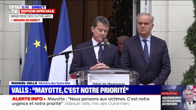 Manuel Valls (ministre des Outre-mer): La Nouvelle-Calédonie a besoin d'un gouvernement le plus vite possible