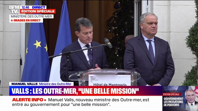 Manuel Valls: Le Premier ministre a souhaité que le ministère des Outre-mer soit un ministre d'État, incarné par un ancien Premier ministre