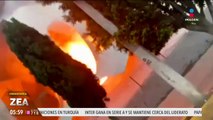 Incendio arrasa con bazar navideño en Teoloyucan, Estado de México