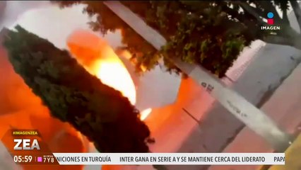 Incendio arrasa con bazar navideño en Teoloyucan, Estado de México