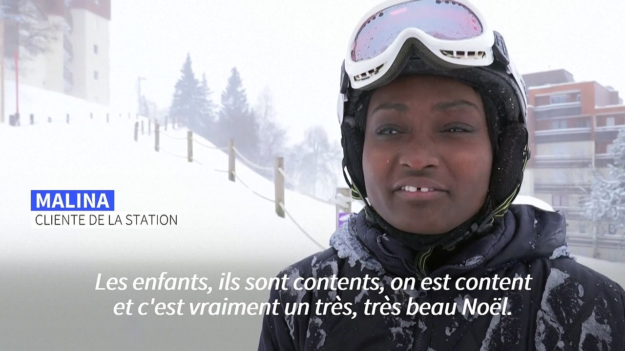En Isère, "la magie de Noël" avec une neige abondante dans la station des Sept Laux