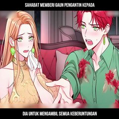 Sahabat memberi gaun pengantin kepada  dia untuk mengambil semua keberuntungan