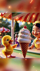 The duckling slipped and fell_ dropping his favorite ice cream. How pitiful _duck _shorts(720P_HD)