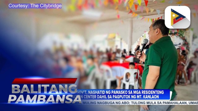 Bago City Local Government, naghatid ng Pamasko sa mga residenteng nasa evacuation centers na apektado ng pagputok ng Bulkang Kanlaon