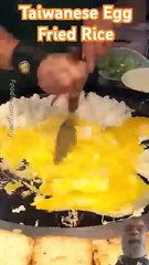 Taiwanese Egg Fried Rice Preparation.